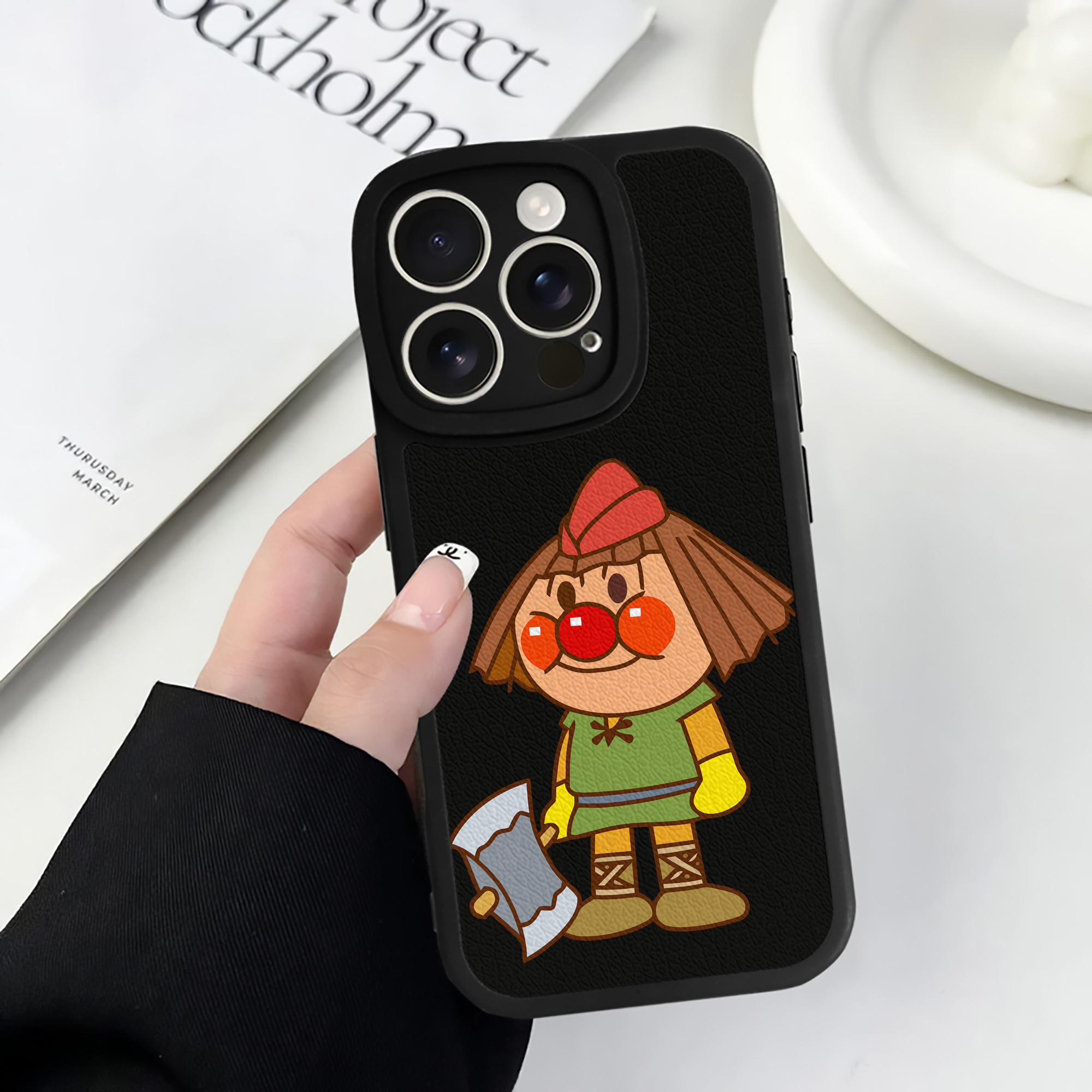 （画像用） アンパンマン Anpanman 【iPhone 16シリーズ対応】シリコンスマホケース（レザー調） 材質：シリコン